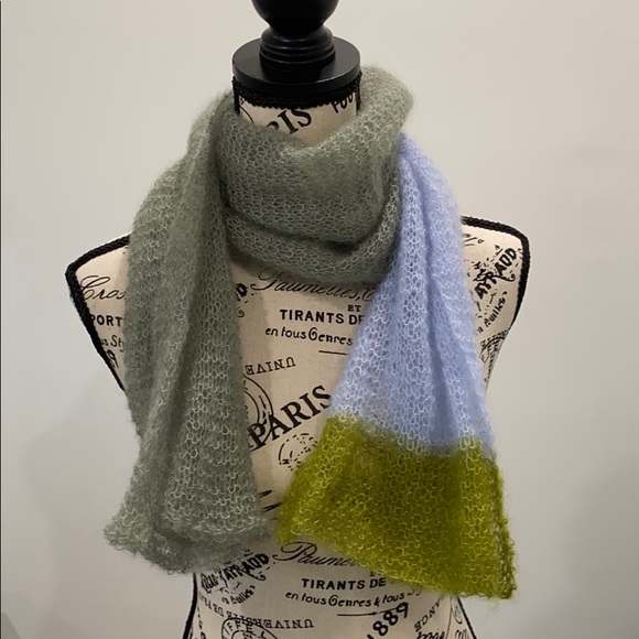 Hand-made Mohair & Silk Scarf - Picture 2 of 5